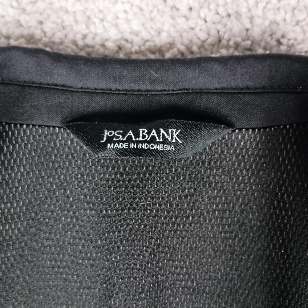 Jos. A. Bank Blazer 42 Short Mens Black Slim Fit Traveler Travel Tech Wool Blend